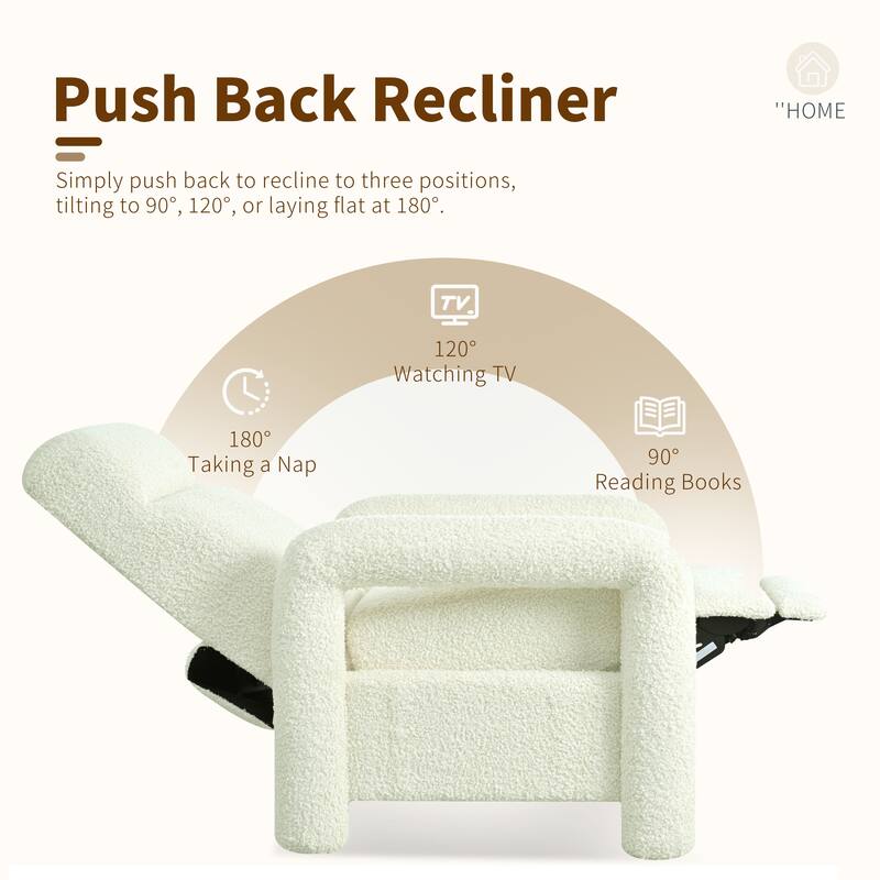 Christopher Knight Home - Push Back Recliner with Adjustable Backrest