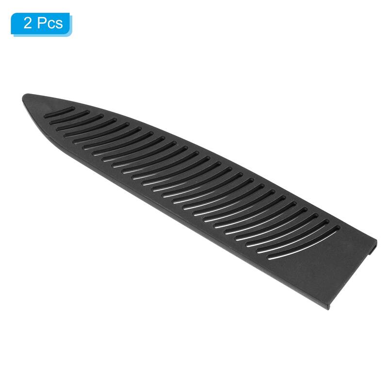 2Pcs PP Kitchen Knife Sheath Cover Sleeves for 9.5" Chef Knife, Black