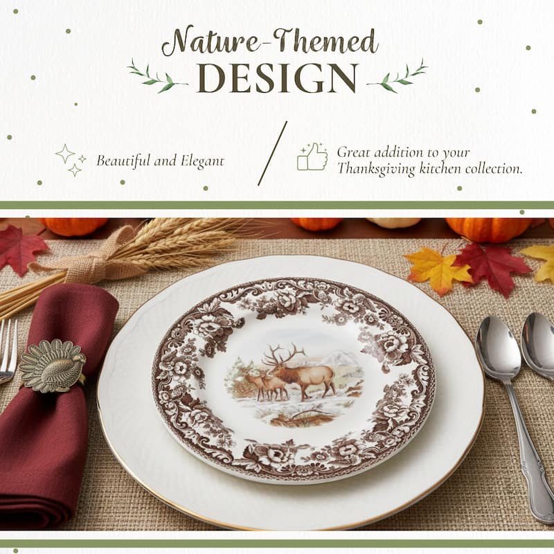 Spode Woodland Assorted Animals Salad Plate