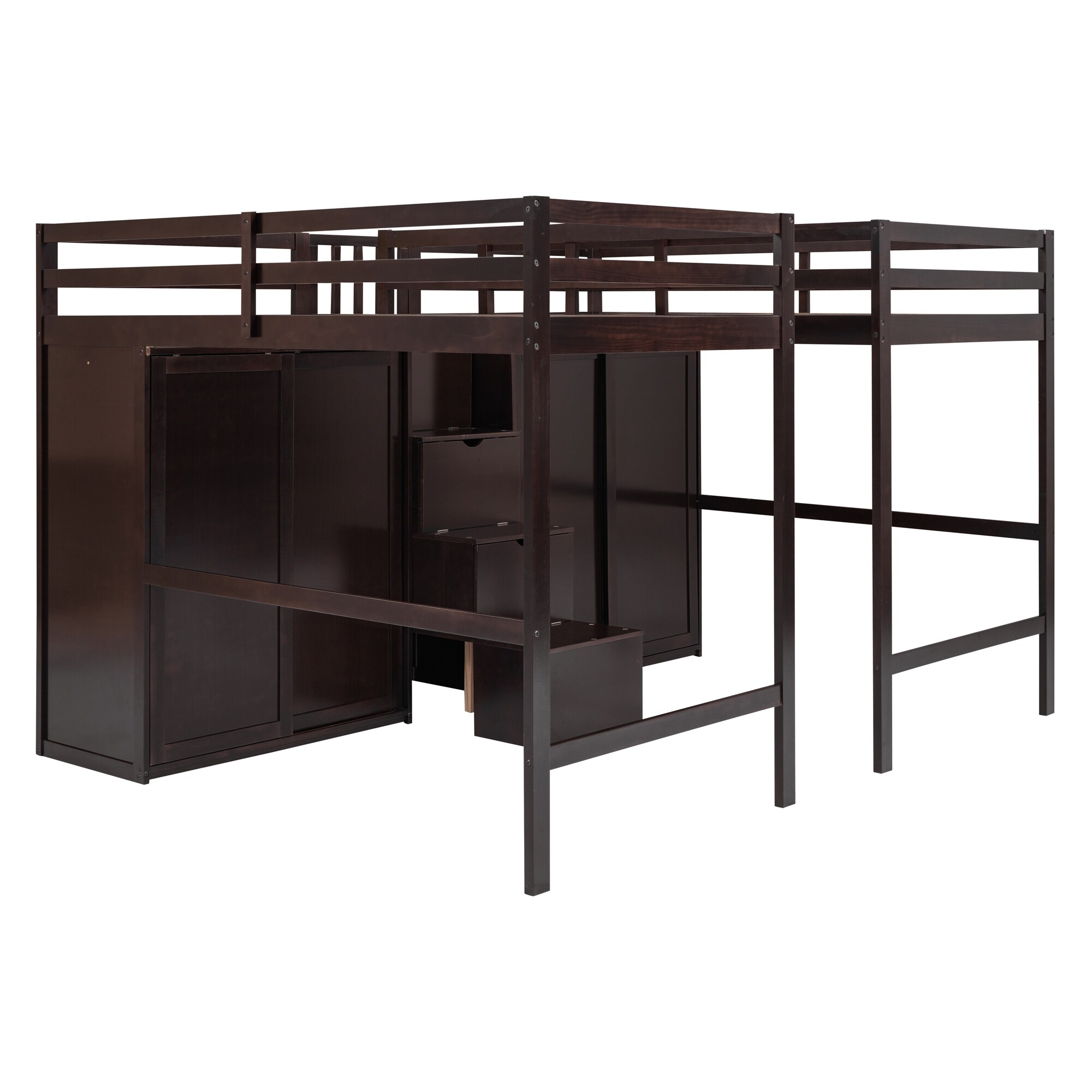 Double loft bed frame discount