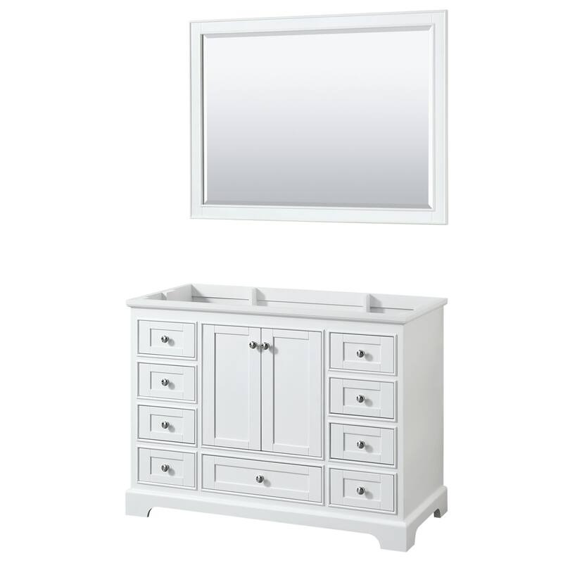 Wyndham Collection Deborah 47-1/4" Free Standing Single Wood Vanity