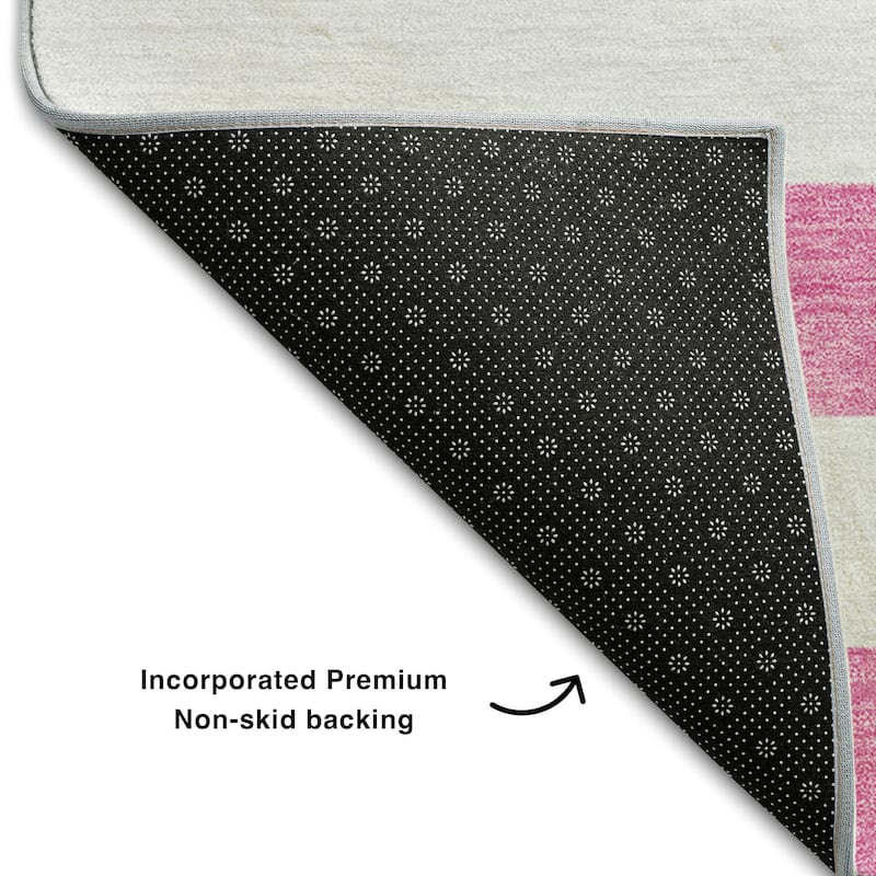 Premium Washable Super Soft Cabana Stripe Mayfield Rug