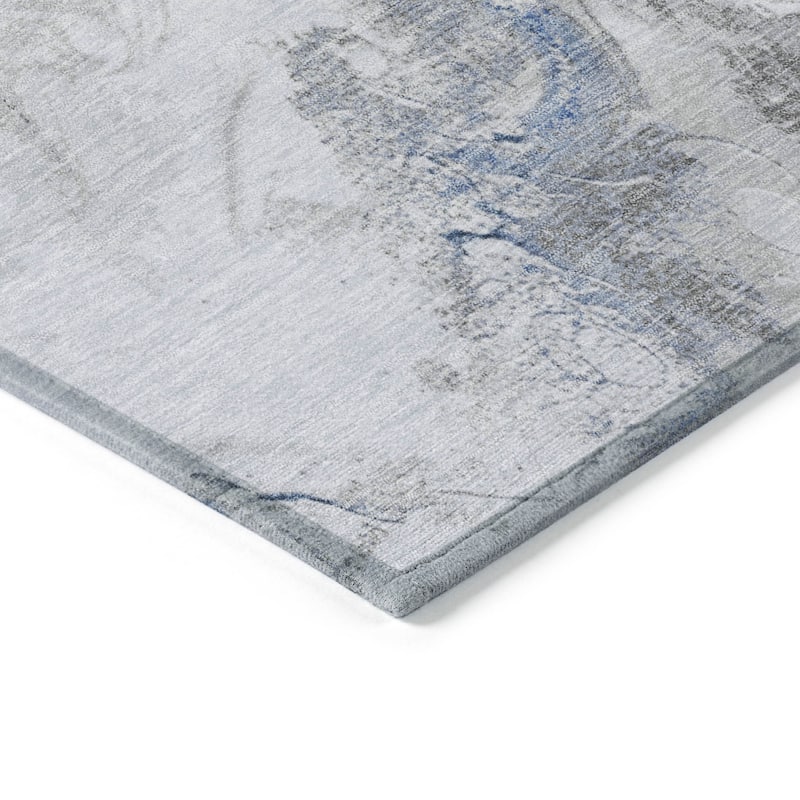 HomeRoots Abstract Modern Rectangle Outdoor Rug