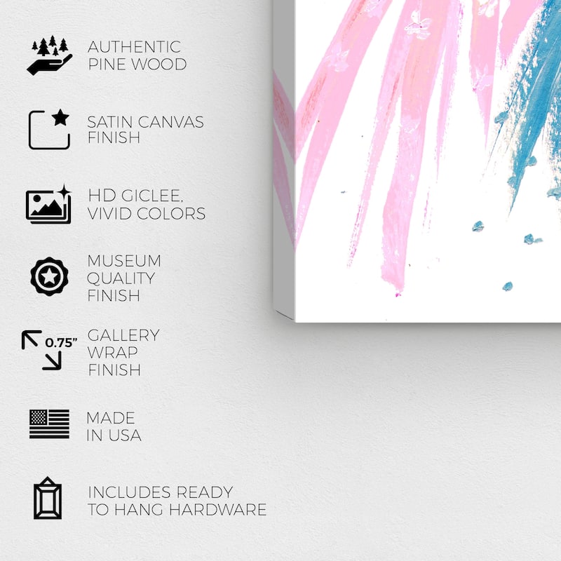 Wynwood Studio Canvas Fashion and Glam Three Dresses Blue and Glam Wall Art Canvas Print