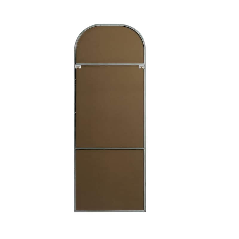 Indigo Home Metal Frame Arch Full Length Mirror 28x74 Inch
