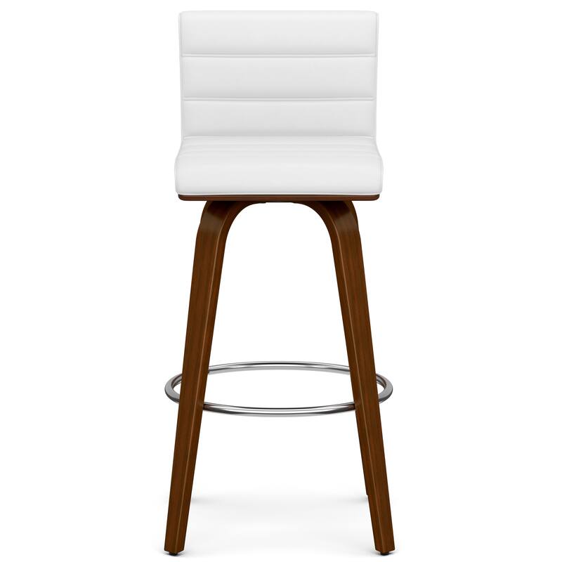 WYNDENHALL Madigan Mid Century Modern 28" Swivel Bar Stool