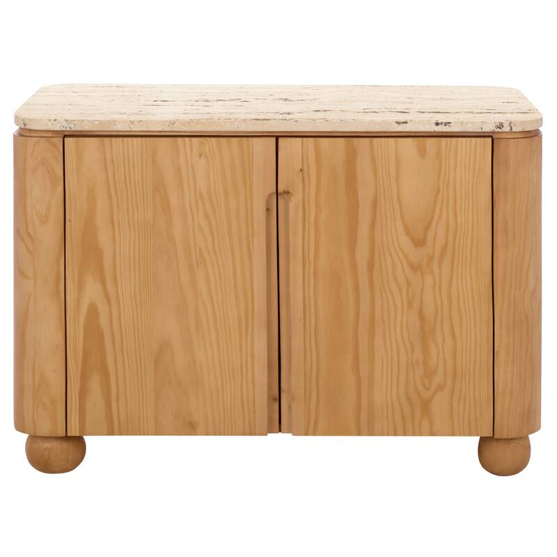 SAFAVIEH Couture Giuletta Travertine Top Chest - 34"W x 18"D x 24"H