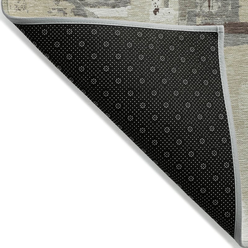 Machine Washable Indoor/ Outdoor Chantille Contemporary Abstract Rug