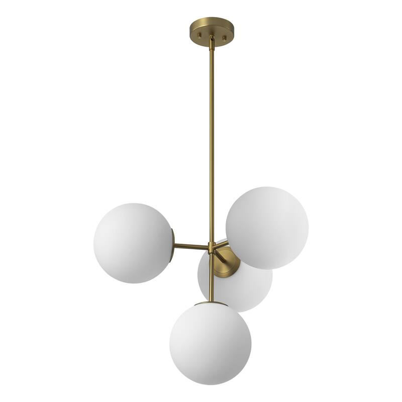 Black or Gold Modern Sputnik Glass Globe Bubble Chandelier Pendant Light for Dining Room, Kitchen, Living Room, Foyer