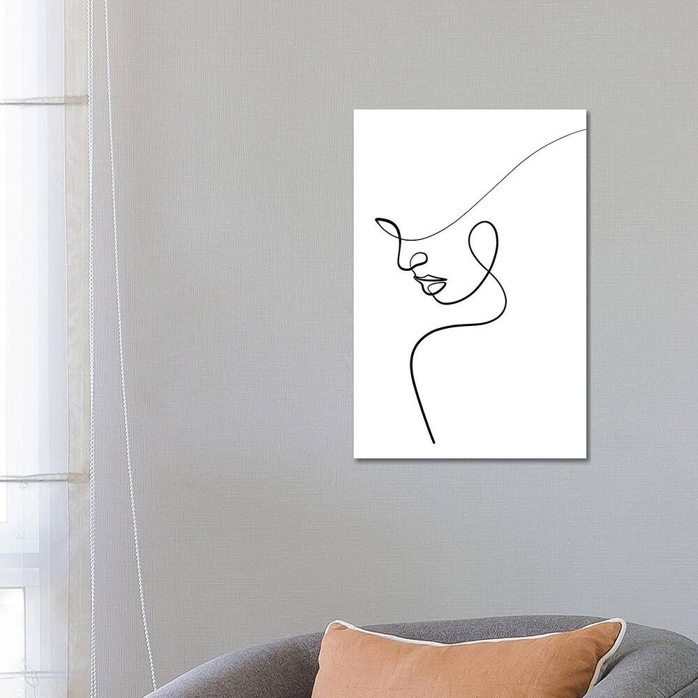 iCanvas "One Line Woman" by Dane Khy Canvas Print
