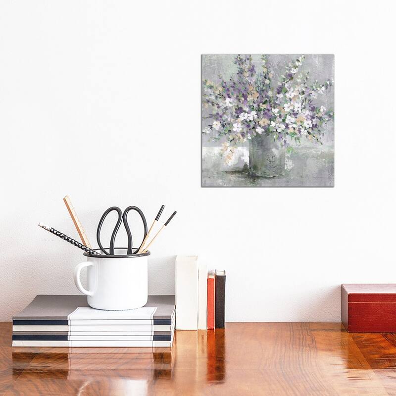 iCanvas "Farmhouse Lavender" by Carol Robinson Canvas Print - 12x12x1.5