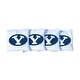 preview thumbnail 1 of 1, Brigham Young BYU Cougars White Cornhole Bags All-Weather Resin Filled