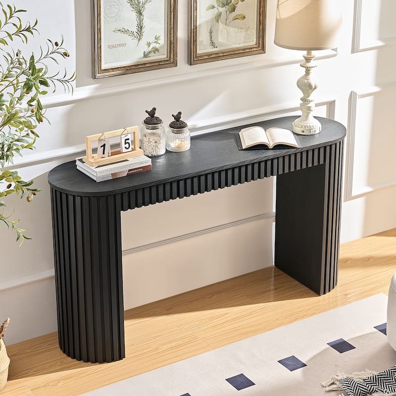 GDF Studio - Harlar Modern Wood Console Table with Drawer