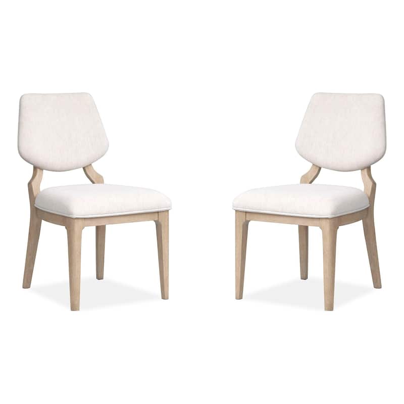 Salt Life Home Sunset Cove Sanibel Brown Upholstered Side Chair Two Pack - 20''W x 22.63''D x 36''H