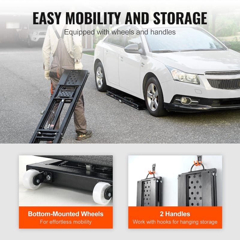 Car Lift with 120V Power Unit, Auto Car Jack Lifts for Home Garage Shop