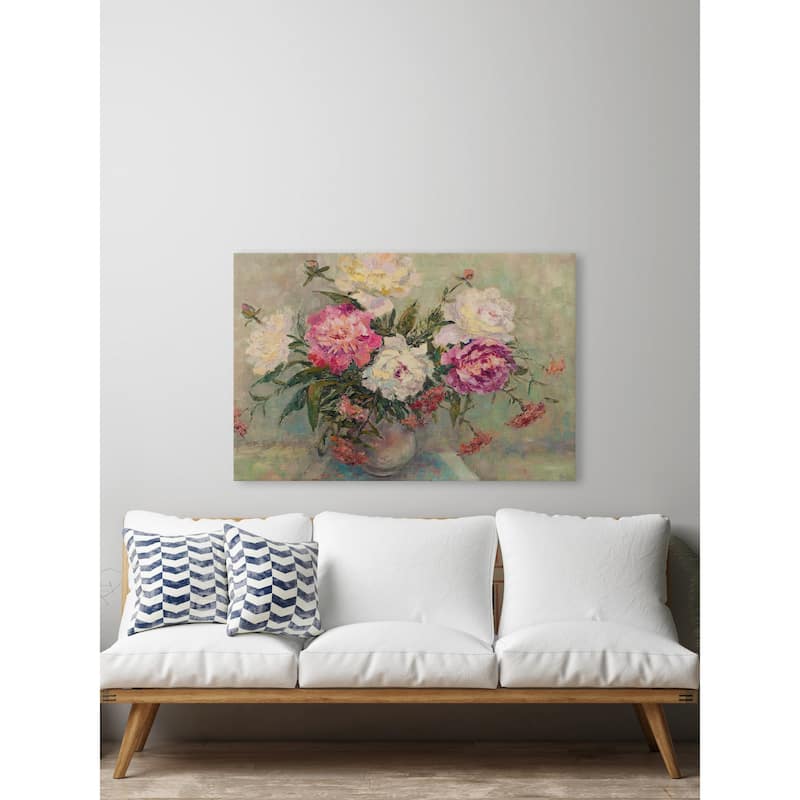 Love Is the Flower Print on Wrapped Canvas