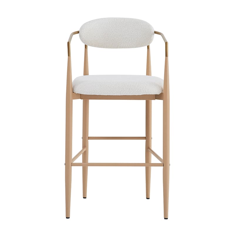 Barstools Set Of 2,Upholstered Bar Stools With Back