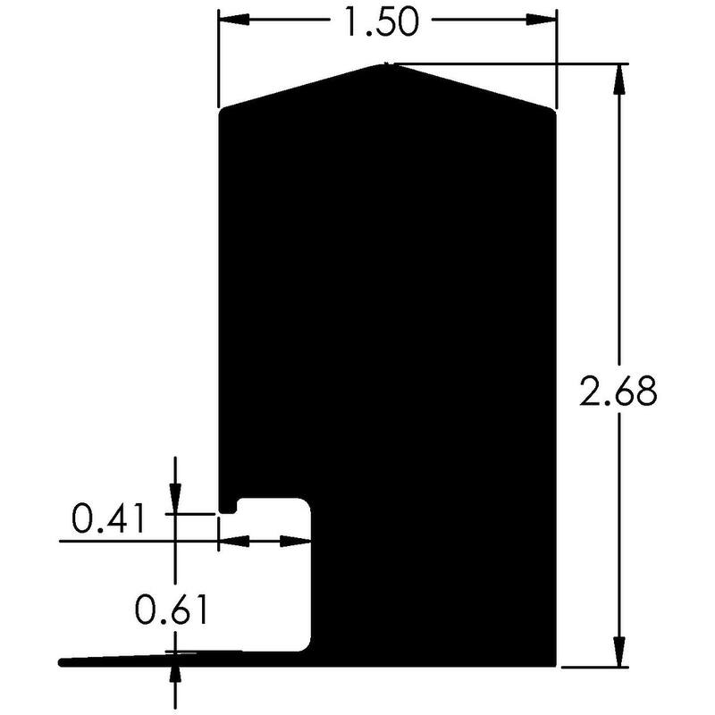Ebbe America EK-HC470 KERB 47" Long Shower Curb