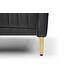 preview thumbnail 5 of 17, JASIWAY Modern Upholstered Velvet 2-Seater Sofa with Metal Legs