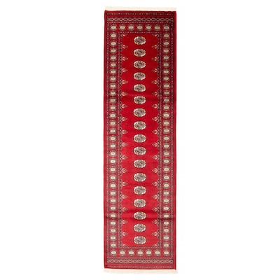 ECARPETGALLERY Hand-knotted Finest Peshawar Bokhara Red Wool Rug - 2'8 x 9'11