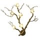 preview thumbnail 1 of 3, 6-Light Brass Aluminum Wall Sconce With White Ceramic Shades