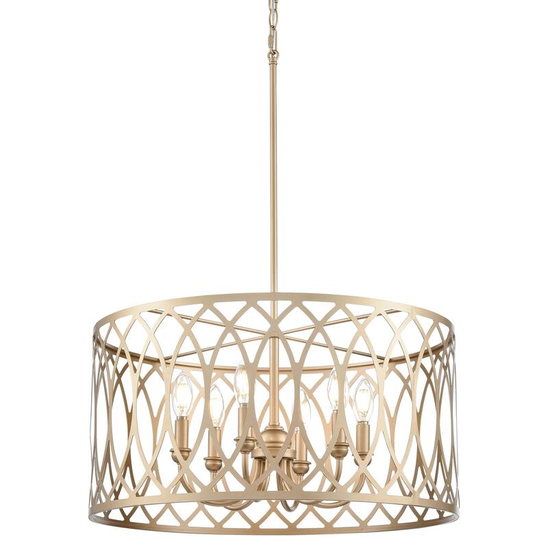 Millennium Lighting 42106 Arelyn 6 Light 23" Wide Pendant - Painted Modern Gold