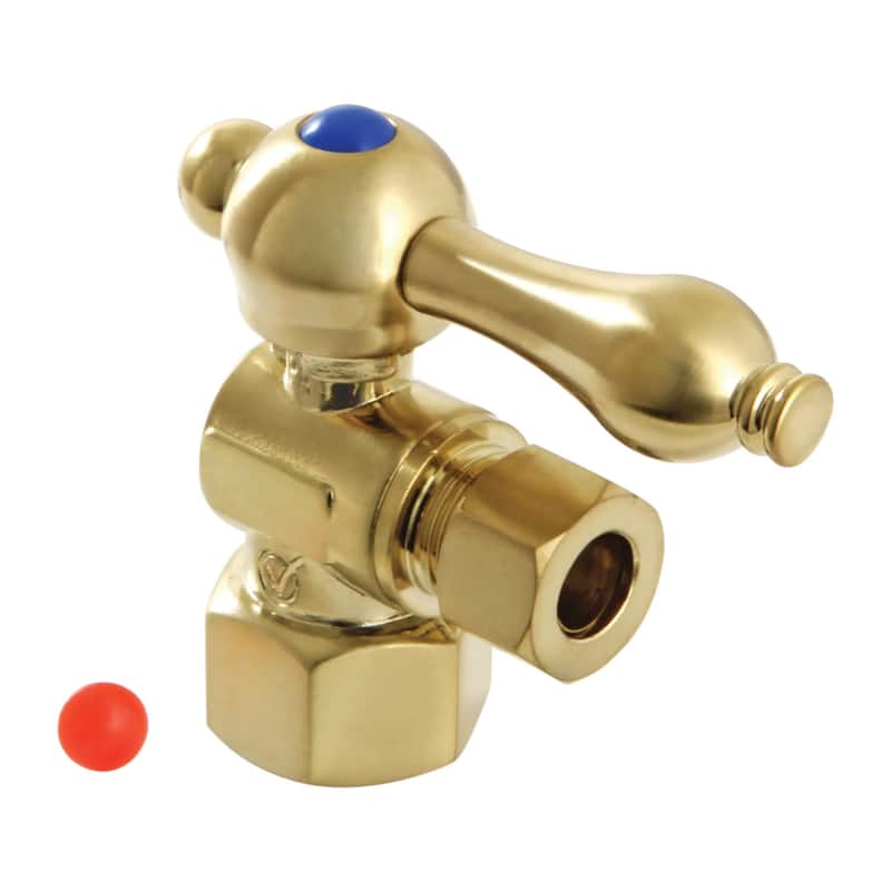 Kingston Brass Vintage Quarter Turn Valves (1/2" FIP X 3/8" O.D. - Brushed Brass