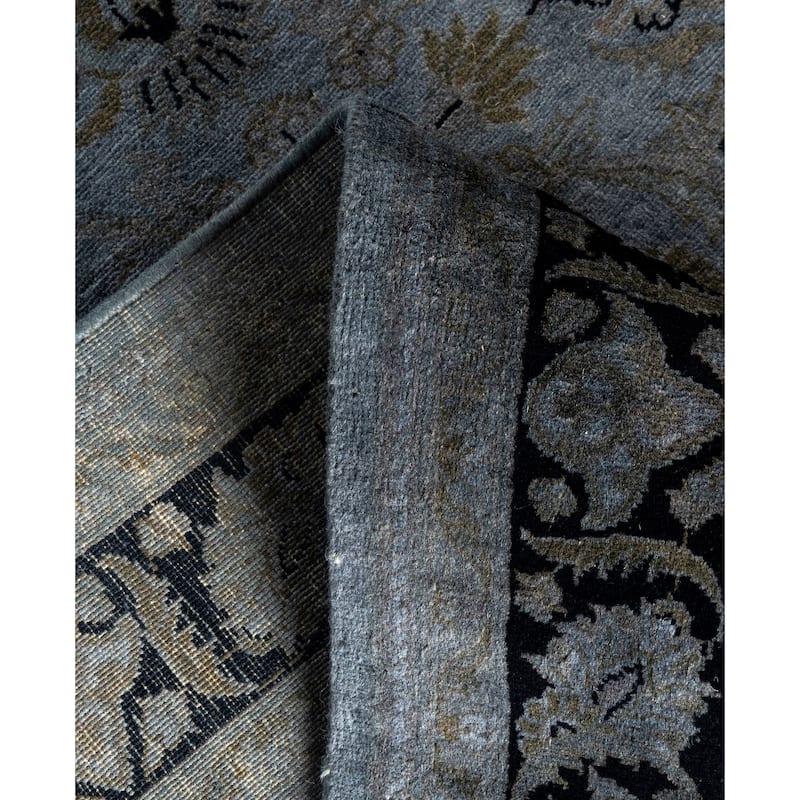 Overdyed One-of-a-Kind Hand-Knotted Area Rug - Gray - 4' 1" x 6' 2"