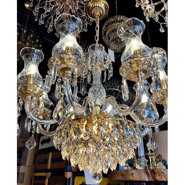Victorian crystal chandelier on sale