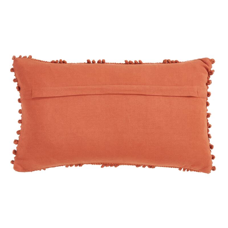 Nubby Design Down Filled Throw Pillow
