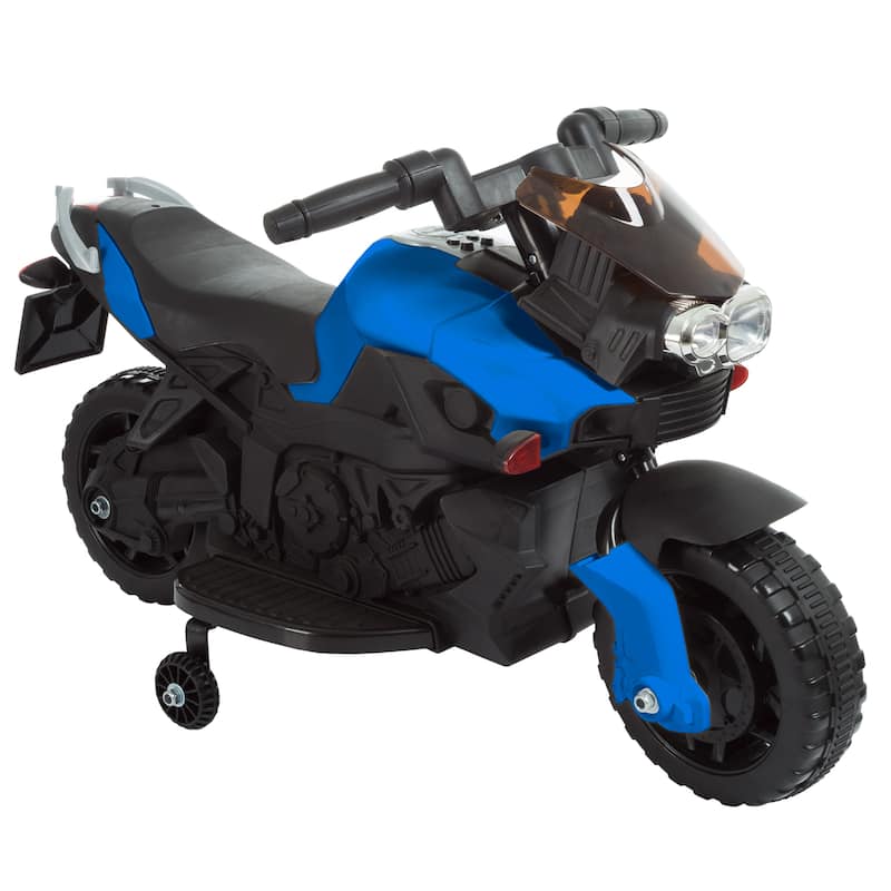 Lil' Rider Kids Electric Motorcycle with Training Wheels - Age 3-6 - N/A