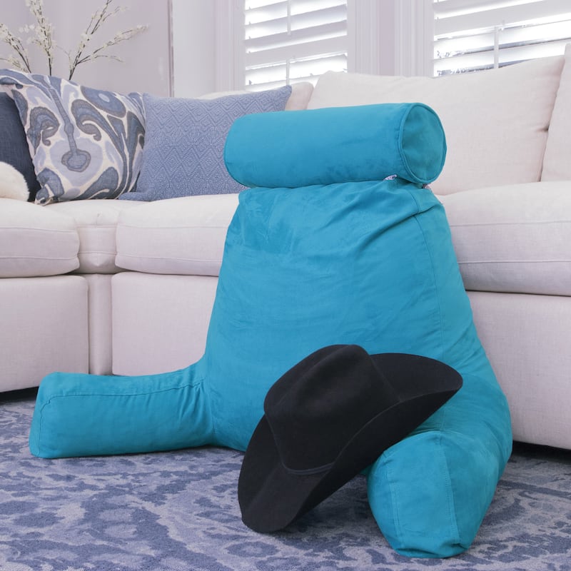 Husband Bedrest Micro-Suede Reading Pillow