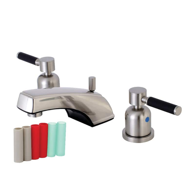 Kingston Brass Kaiser 1.2 GPM Widespread Bathroom Faucet with - Brushed Nickel