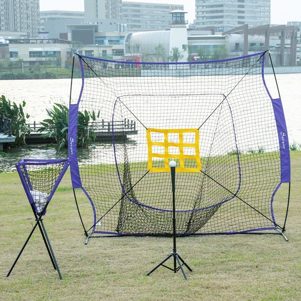 Soozier Baseball Net Softball Practice Hiting Pitching For Kids & Adult 