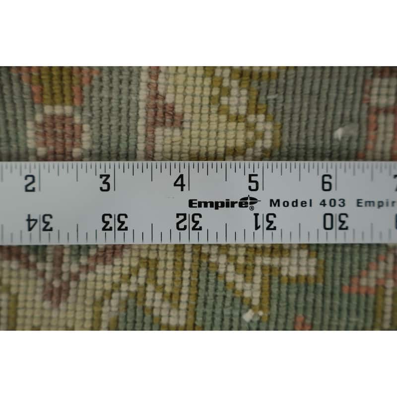 Hand Knotted Oriental 100% Wool Carpet Traditional All-Over Beige & Ivories Ziegler Area Rug - 9' 5'' X 7' 8''