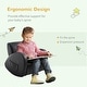 preview thumbnail 4 of 4, Kids Sofa Rocking Chair with Side Pocket, PU Leather Toddler Armchair for Children