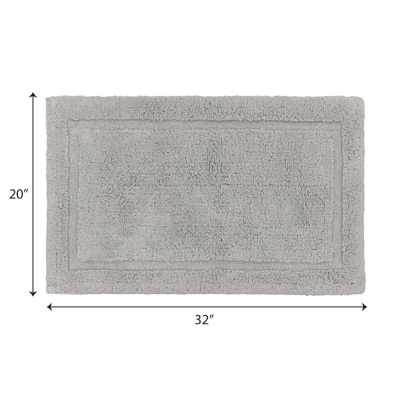 Lydia Border Plush Bath Mat