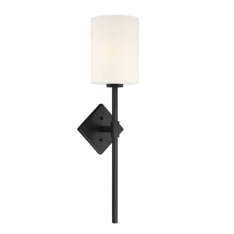 Savoy House Destin Single Light 25" Tall Wall Sconce with a Glass