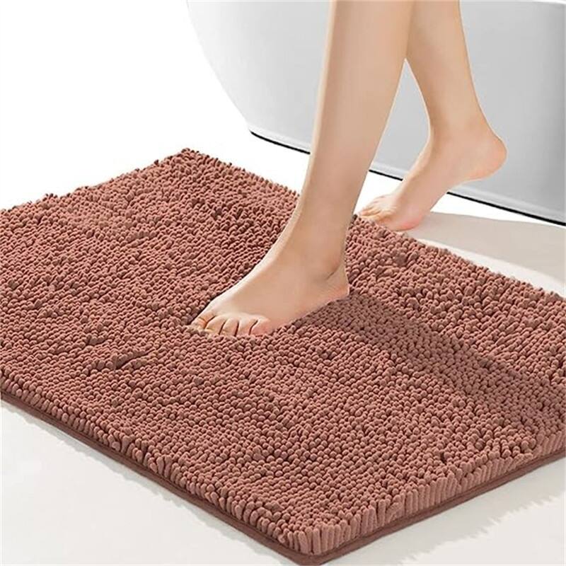 Non-Slip Bath Mat - Taupe Brown - 17"×24"