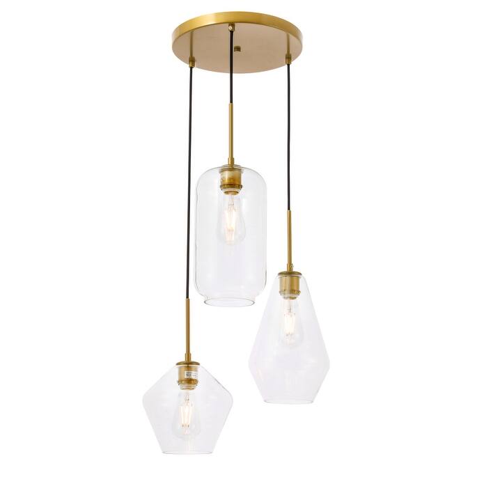 Gerald Glass 3-light Pendant