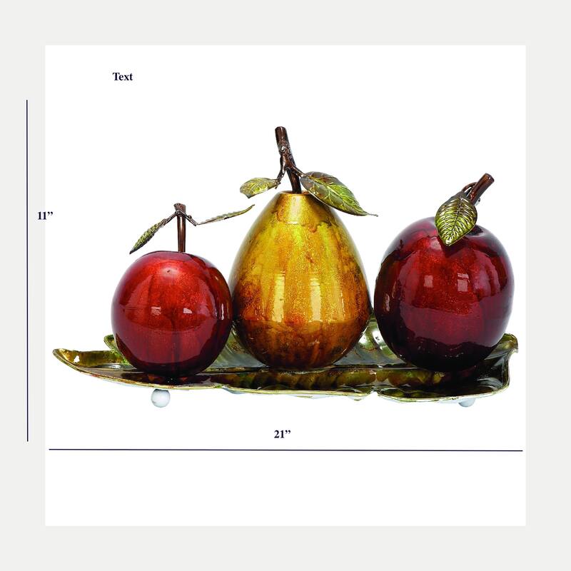 Casa Cortes Metal Fruit Centerpiece Decor