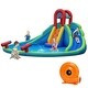 preview thumbnail 3 of 5, Inflatable Water Slide Bounce House with Mighty Splash Pool - Multi