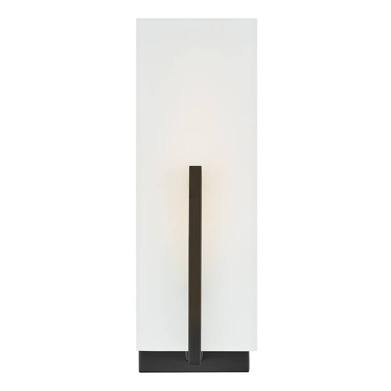 Lark 85640 Roman 1 Light 14" Tall Bathroom Sconce with White Etched