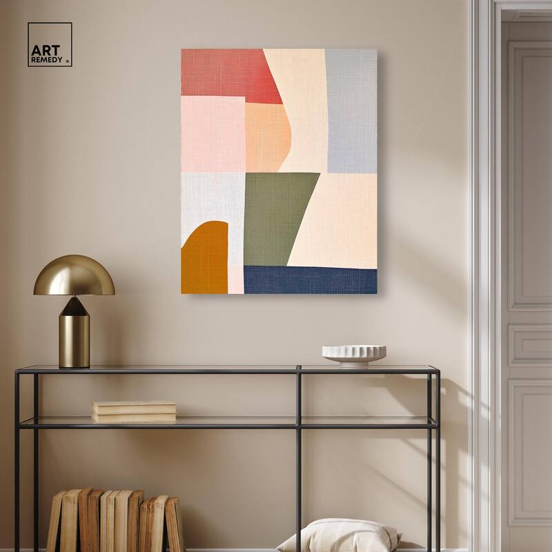 Planar Patchwork I Canvas by Art Remedy, Gallery Wrapped