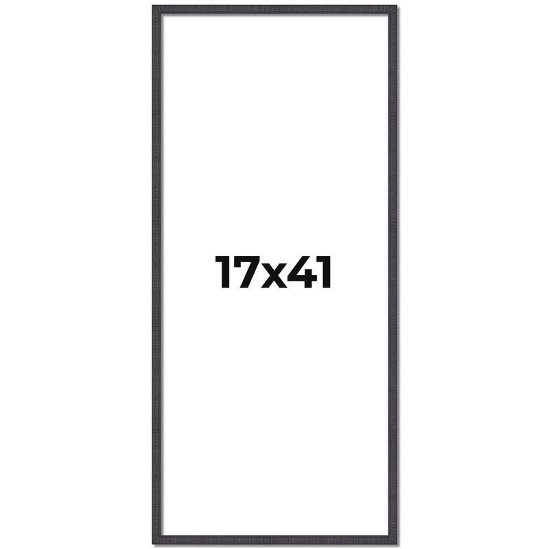 17x41 Frame Brown Solid Wood Picture Frame - Complete Modern Photo