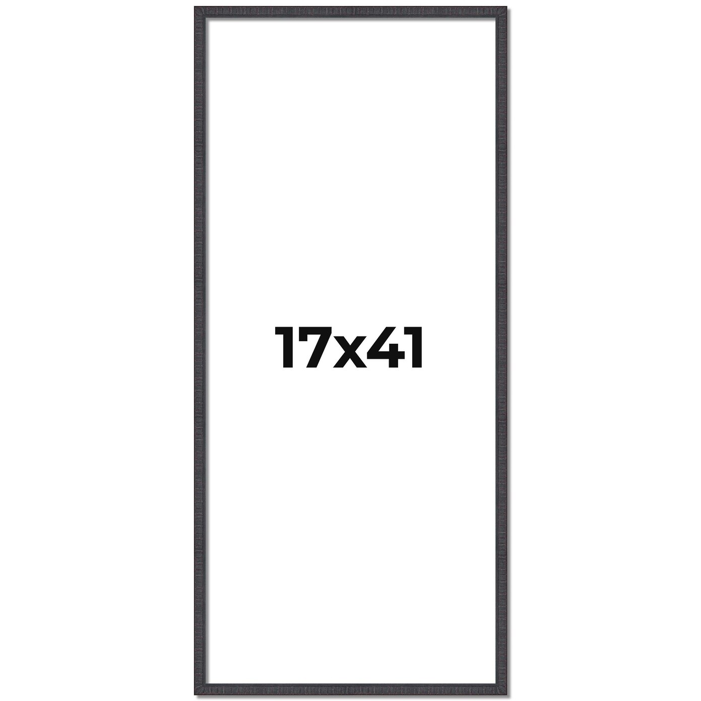 17x41 Frame Brown Solid Wood Picture Frame - Complete Modern Photo