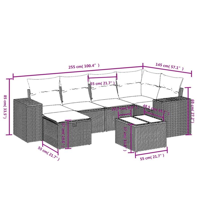vidaXL Garden Sofa Set