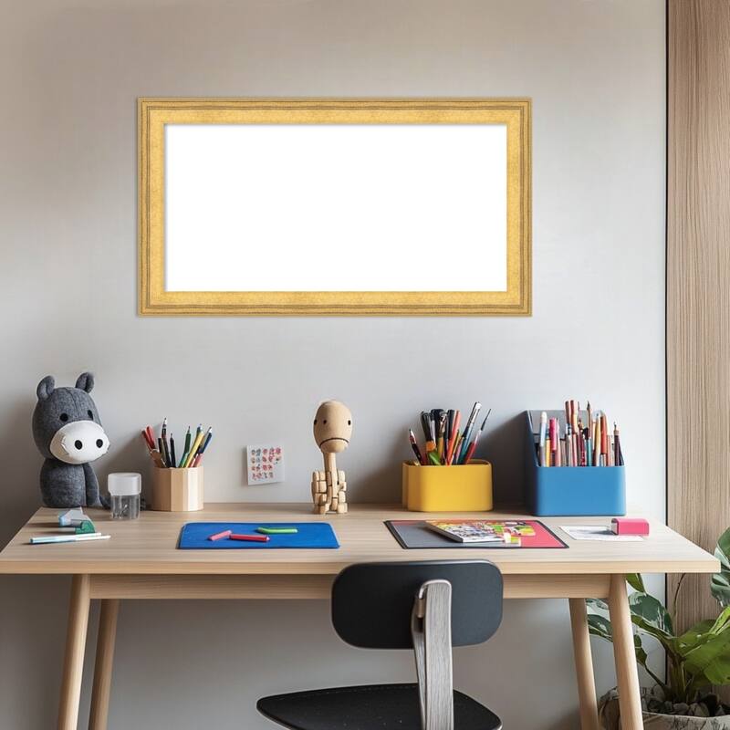 Owen Gold Framed Dry Erase Magnetic Board