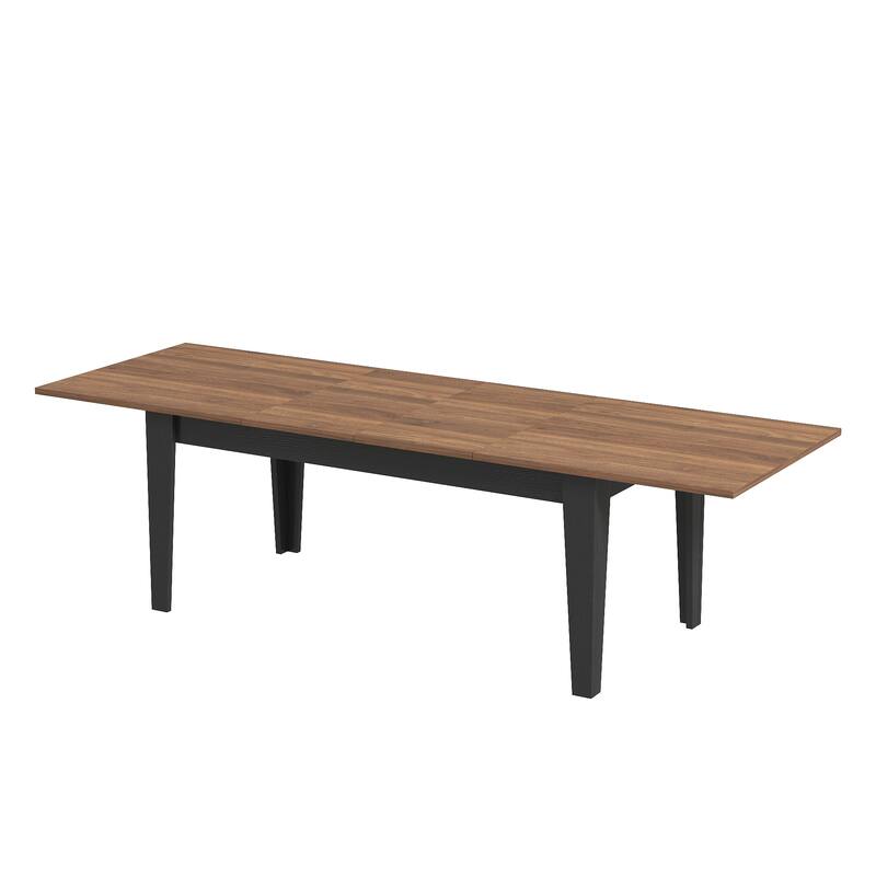 Dining Table, 106.3" Large Extendable Kitchen Table