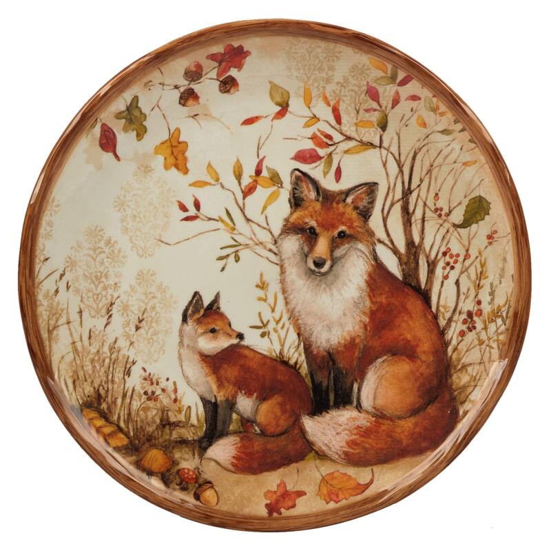 Certified International Pine Forest 8.5-inch Salad/Dessert Plates, Set of 4